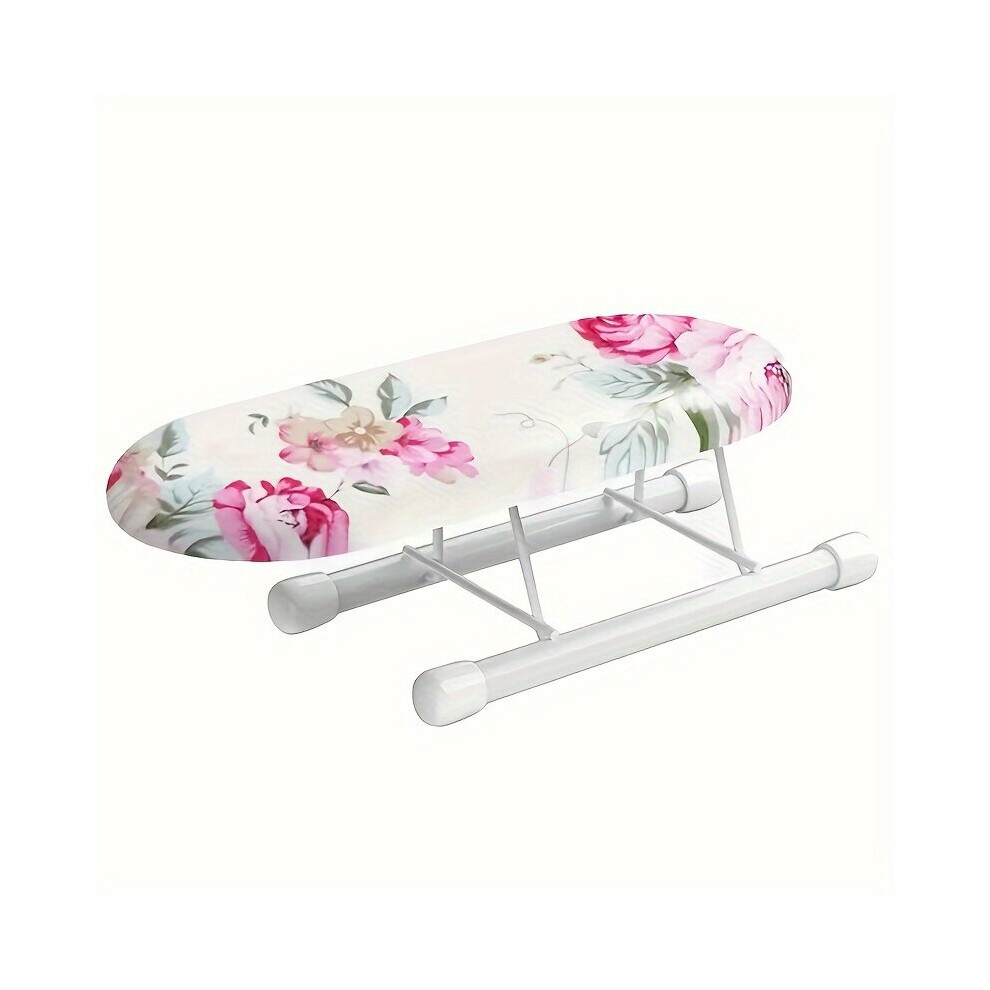 Planche à repasser pliante à motif floral avec bord élastique., bouquet