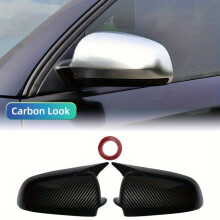 Capas de espelho de fibra de carbono para montagem frontal Audi, fibra de carbono