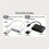 Schlankes USB-C 3-in-1-Adapter-Kit – Schnelle Datenübertragung., Weiß + Schwarz 2