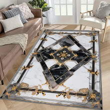 Luxuriöser Teppich aus Kaschmirimitat – groß, weich und waschbar., 140 x 200 cm