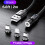 Magnetisches Telefonladekabel 3-in-1 mit USB C, 2 m, Schwarz 1