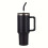 1200 ml Vakuumbecher mit Strohhalm und Griff, Schwarz 2