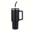 1200 ml Vakuumbecher mit Strohhalm und Griff, Schwarz 1