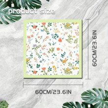 Schnelltrocknende, wasserdichte Matte mit Blumendruck, Grün