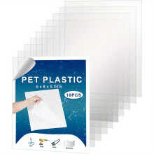 10 stuks/5 stuks PET-vellen 20,32x15,24 cm 0,1 cm dik - geschikt voor projecten en kaders.