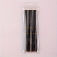 Set di pennelli professionali per nail art, 5 pezzi, neri