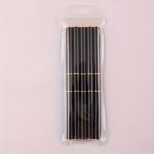 Set di pennelli professionali per nail art, 5 pezzi, neri