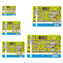 Crystal Velvet City Traffic Teppich für Arbeitszimmer, 79 * 118 Zoll / 200 * 300 cm