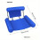 Portable inflatable water bed with backrest., Dark blue 2