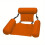 Inflatable floating water hammock for pool beach., Orange 2