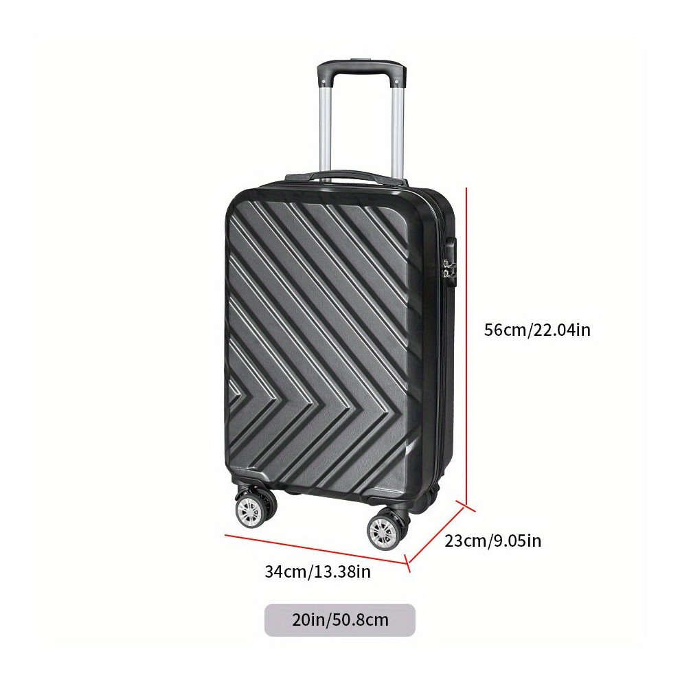 Stylish 20 inch suitcase with wheels and Tsa lock.