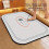 1 pc. Bathroom Door Absorbent Floor Mat, White 1