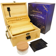 Scatola di legno con lucchetto e vassoio, Completo