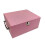 Scatola di legno con lucchetto e vassoio, rosa 2