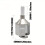 Moedor manual de metal para moer especiarias e ervas, 56 mm 1