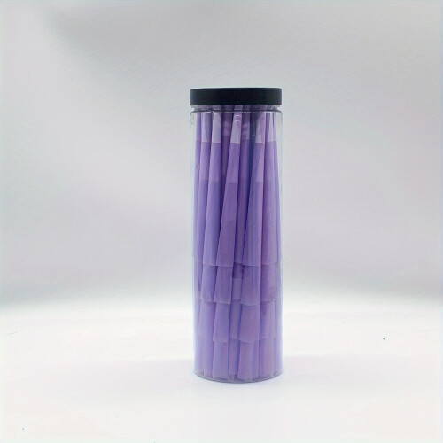 50/100 pezzi di coni roll-up King Size con punte, viola