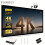 60 Inch Double Sided Portable Projector Screen 4K. 1