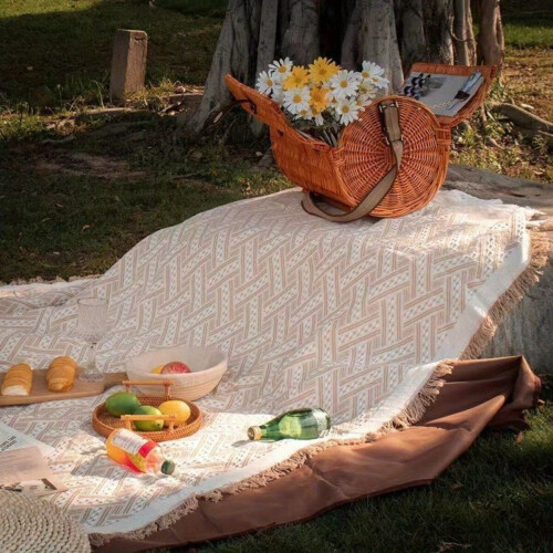 Luxe suède picknickdeken - lichtgewicht, wasbaar.
