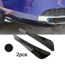 1 par de difusores de spoiler traseiro para carro, preto claro