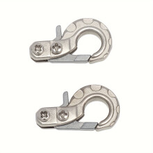 2 ganchos de escalada para carro, para modelo RC 1/10, prata