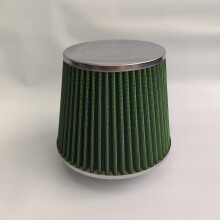 1 filtro de ar de malha, aço inoxidável, verde