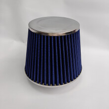 1 filtro de ar de malha, aço inoxidável, azul