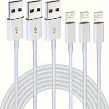 3 Stück oder 1 Stück [Apple MFi-zertifiziert] iPhone-Ladekabel – 1,8 m für schnelles Laden, 1 Meter