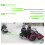 Cinta de reboque para snowmobile com ganchos., Verde 2