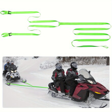 Sneeuwscooter sleepriem met haken. Groen