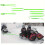 Cinta de reboque para snowmobile com ganchos., Verde 1