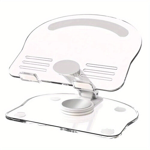 Suporte para tablet em acrílico transparente, branco