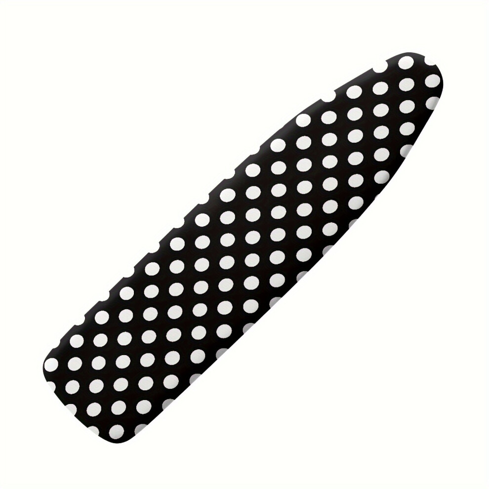 Tissu anti-poussière à pois noirs et rouges pour planche à repasser