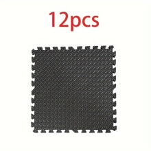 12 peças 30.030.00.99cm Tapetes de espuma, quebra-cabeças, 12 peças - cor preta