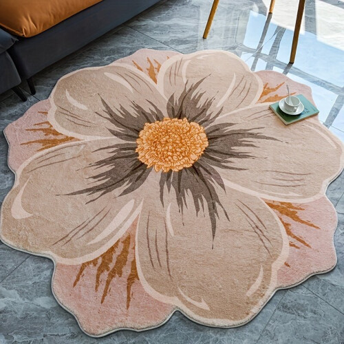 Weicher rutschfester Teppich mit Blumenmuster, 160,02 cm