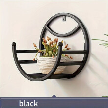 Étagère murale pour fleurs d'intérieur. Noir