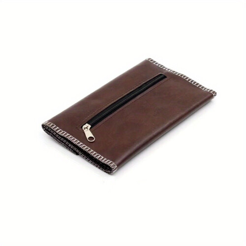 1 étui à tabac en cuir PU, marron 1