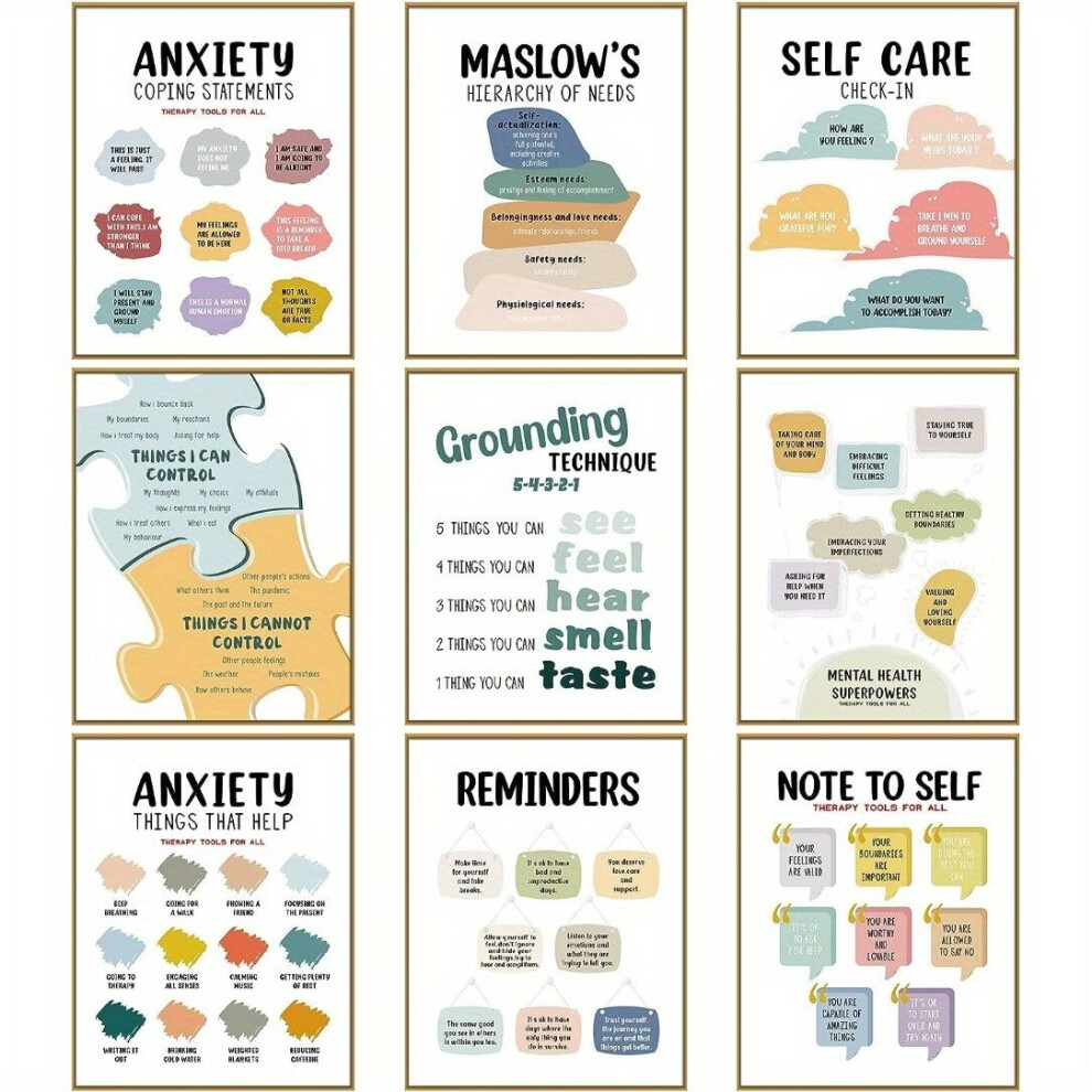 9 affiches murales de motivation pour la maison ou le bureau