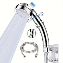 Soffione doccia portatile con supporto e tubo flessibile