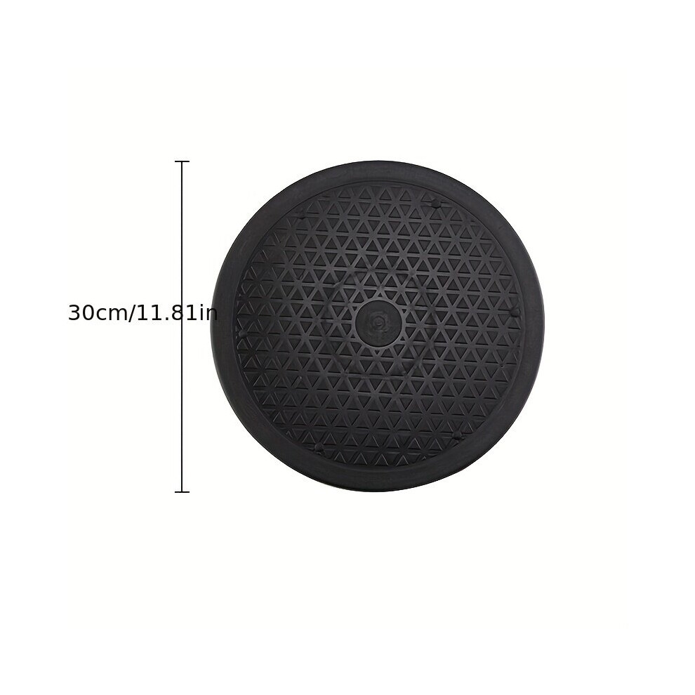 Smart TV et accessoire TV 1 pièce. Support pivotant robuste en acier de 20,32 à 30,48 cm, noir, rond, 30 cm