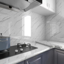 Zelfklevend marmerbehang - waterdicht, oliebestendig, 45 cm * 500 cm (17,72 inch * 196,85 inch)