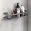 Multifunctional wall-mounted shower shelf without drilling, Gray 1