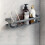 Multifunctional wall-mounted shower shelf without drilling, Gray 2