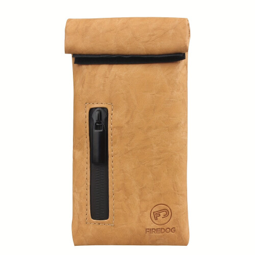 Sac anti-odeurs avec fermeture éclair pour conserver les herbes., PU marron