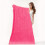 Serviette, 80x180 cm, 1 pièce rose 2