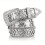 Men's Skull Shiny PU Leather Hip Hop Belt, Silver 2