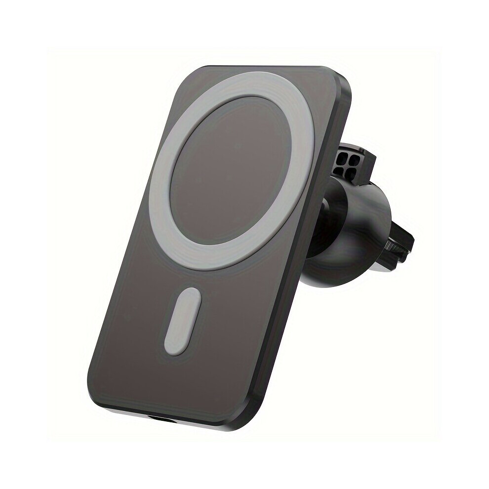 Support de téléphone magnétique sans fil Magsafe pour voiture 15 W, noir, fixation sur prise d'air