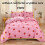 Conjunto de cama macio de 3 peças com morangos, Twin 2