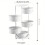 360 Degree Rotating Multi-Layer Shelving Rack on Casters, Five Tier Rotating Shelves 2