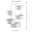 360 Degree Rotating Multi-Layer Shelving Rack on Casters, Five Tier Rotating Shelves 1
