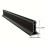 Adhesive silicone flexible shower threshold strip for bathroom doors, Black 1M 1